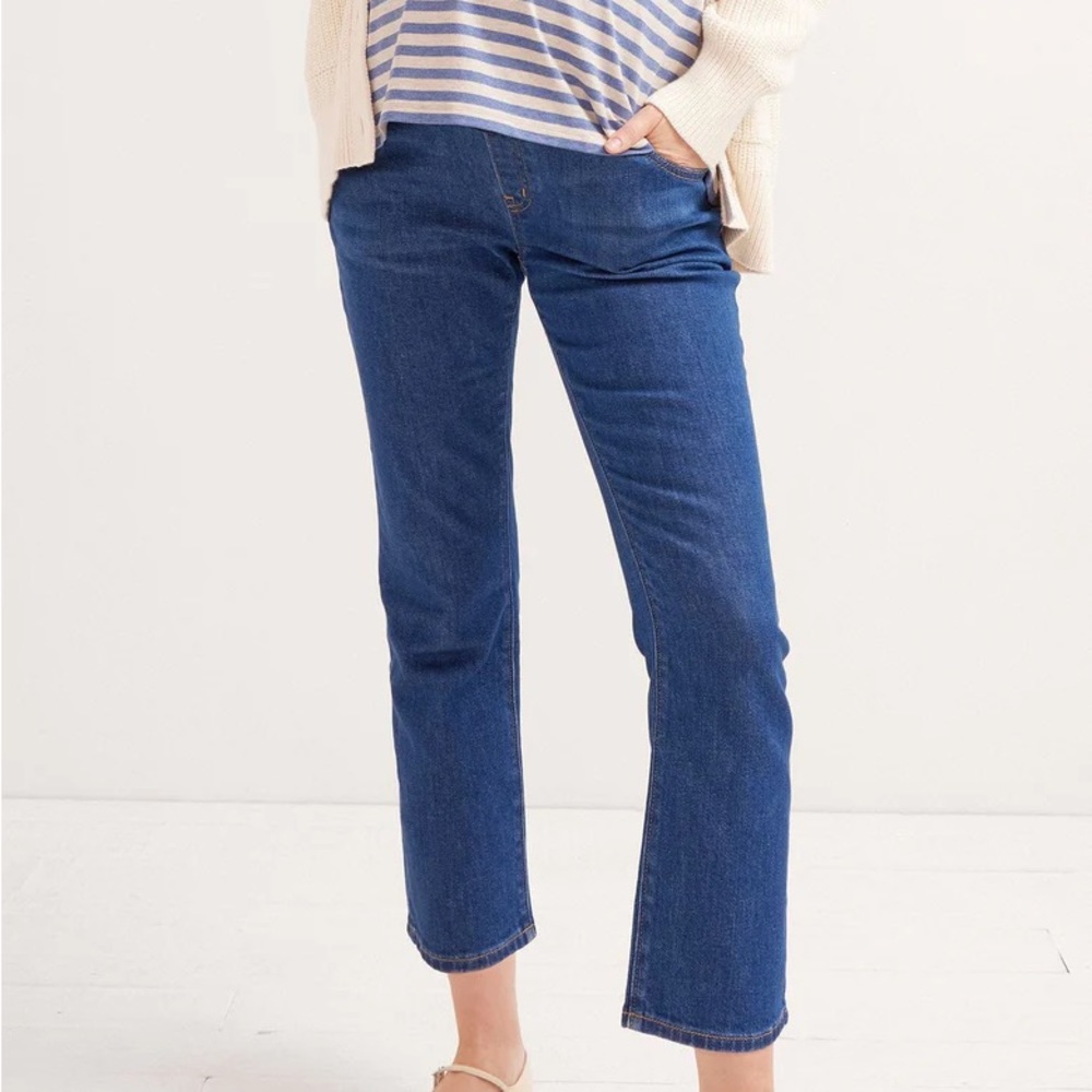 Over the Bump Crop Maternity Jean